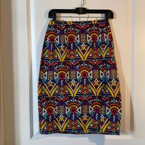 “Worn once”  multi color 🔥🔥VIBRANT PRINT skirt